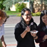 Students enjoying some ice cream!